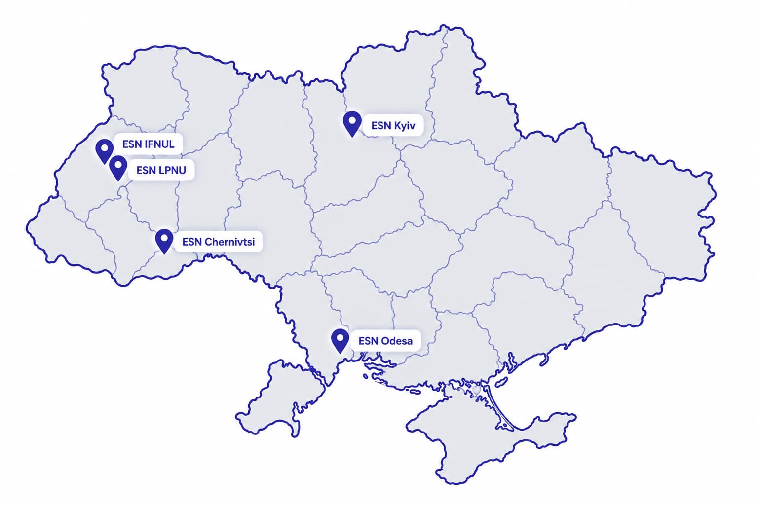 ESN Ukraine Section Map